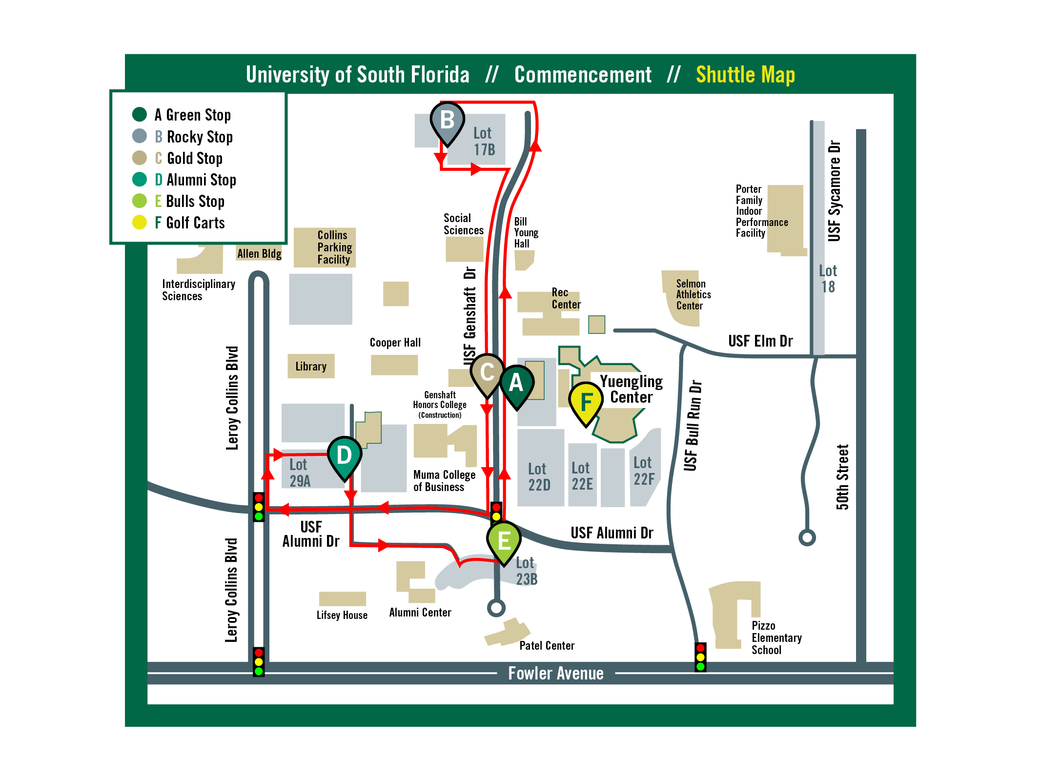 Guest Information University Of South Florida Shuttlemap 