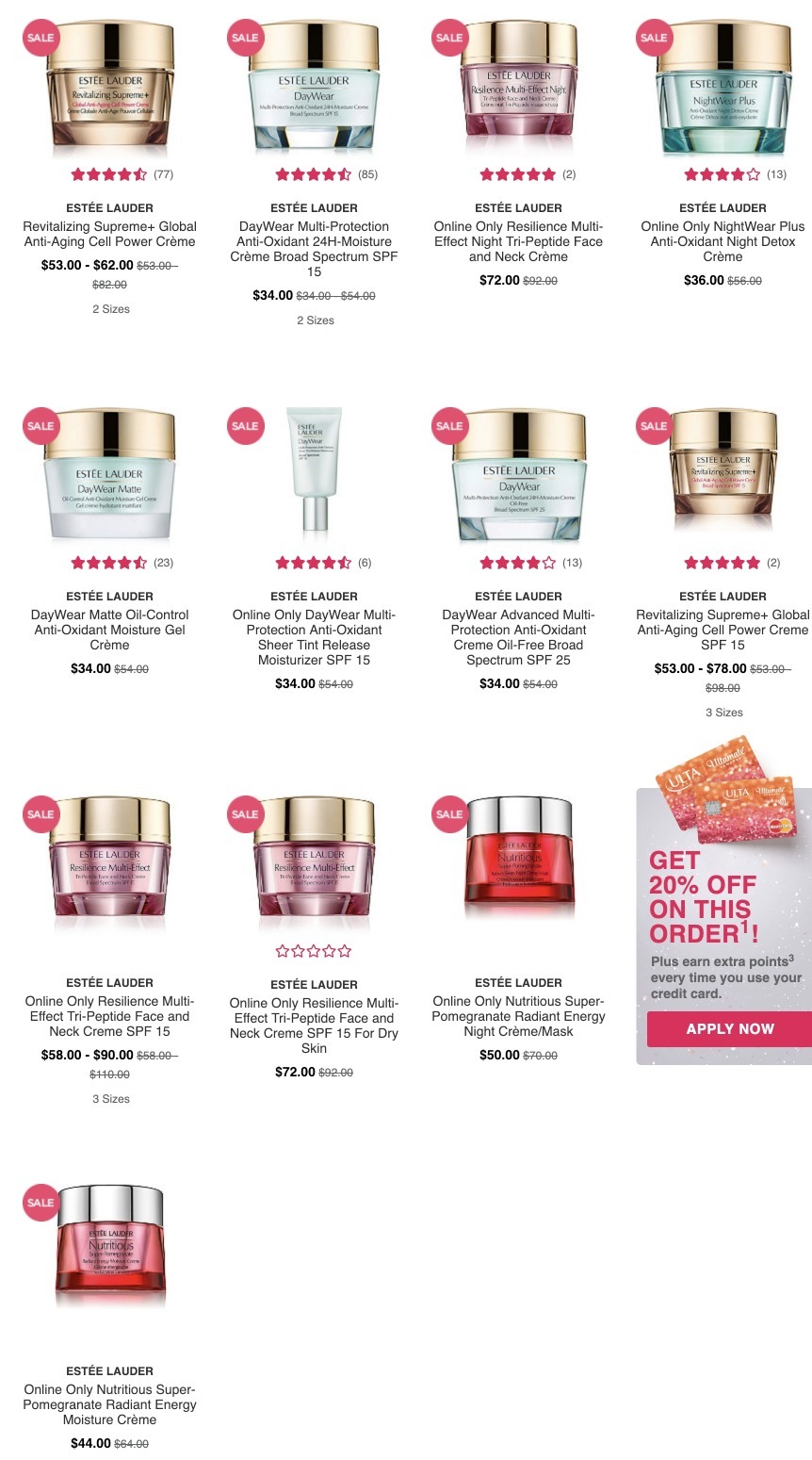 estee lauder moisturizer ulta