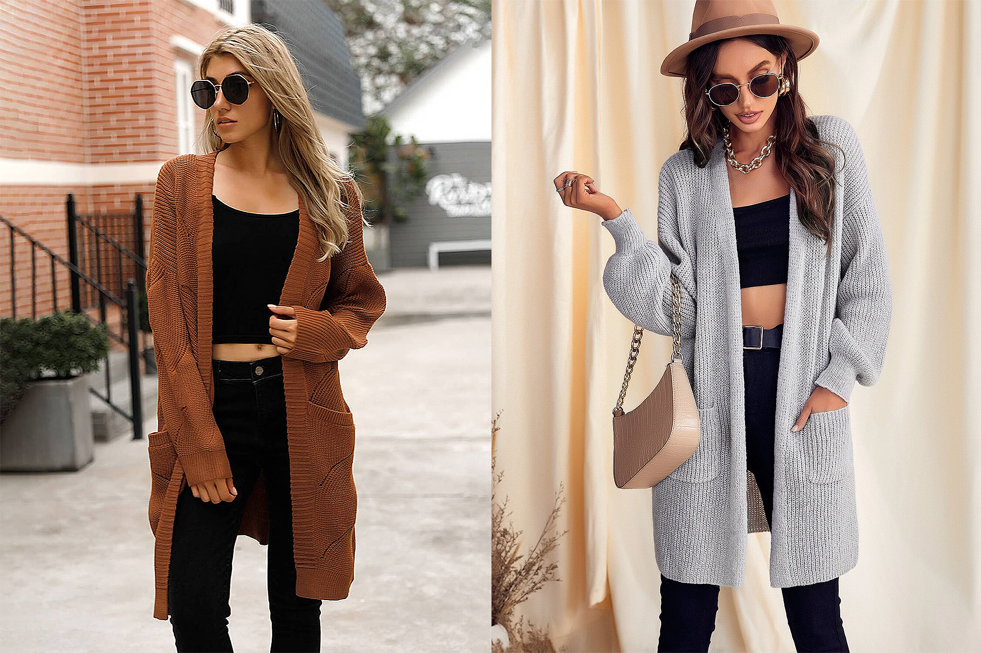 knee length cardigans