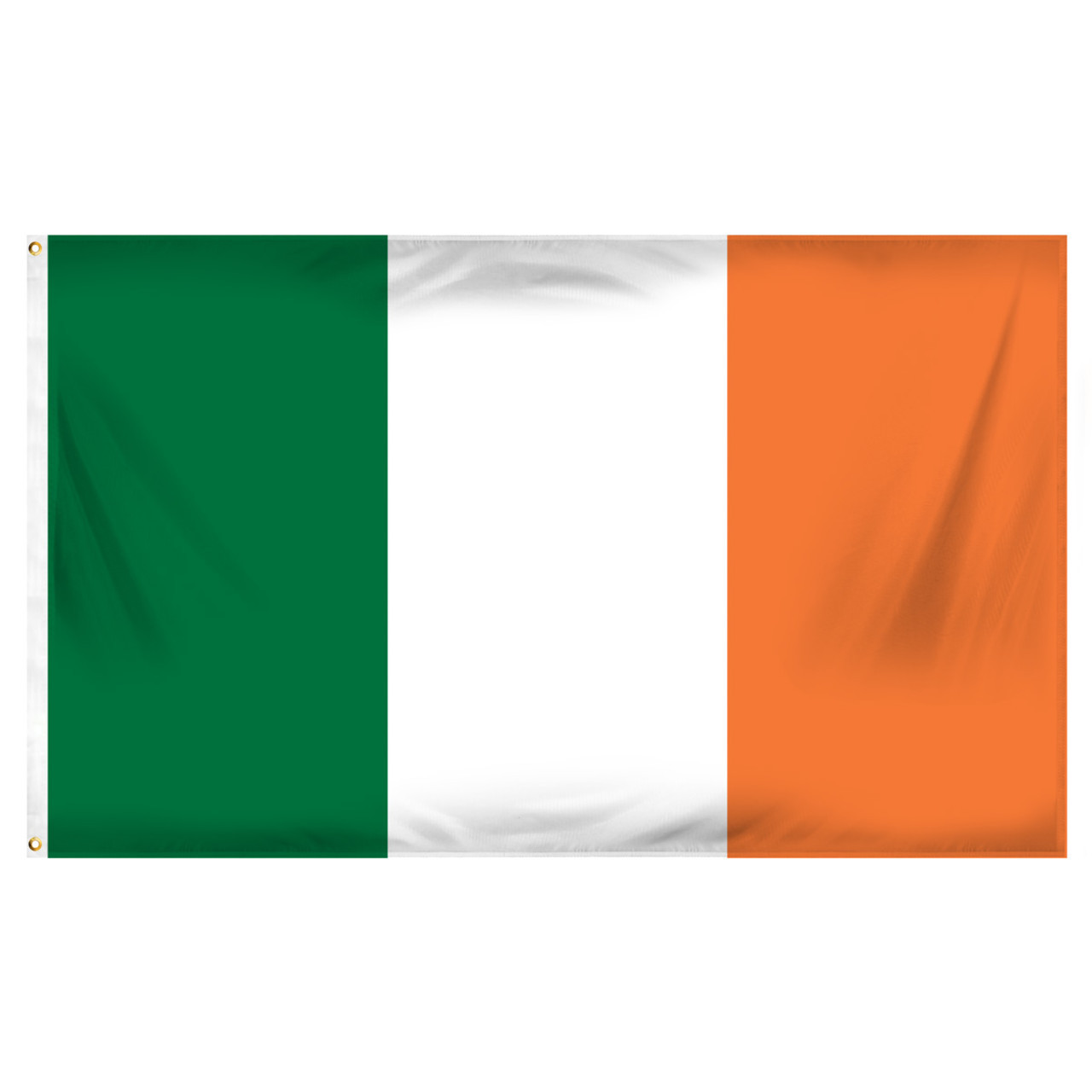 Irish flag or Ireland flag 3d