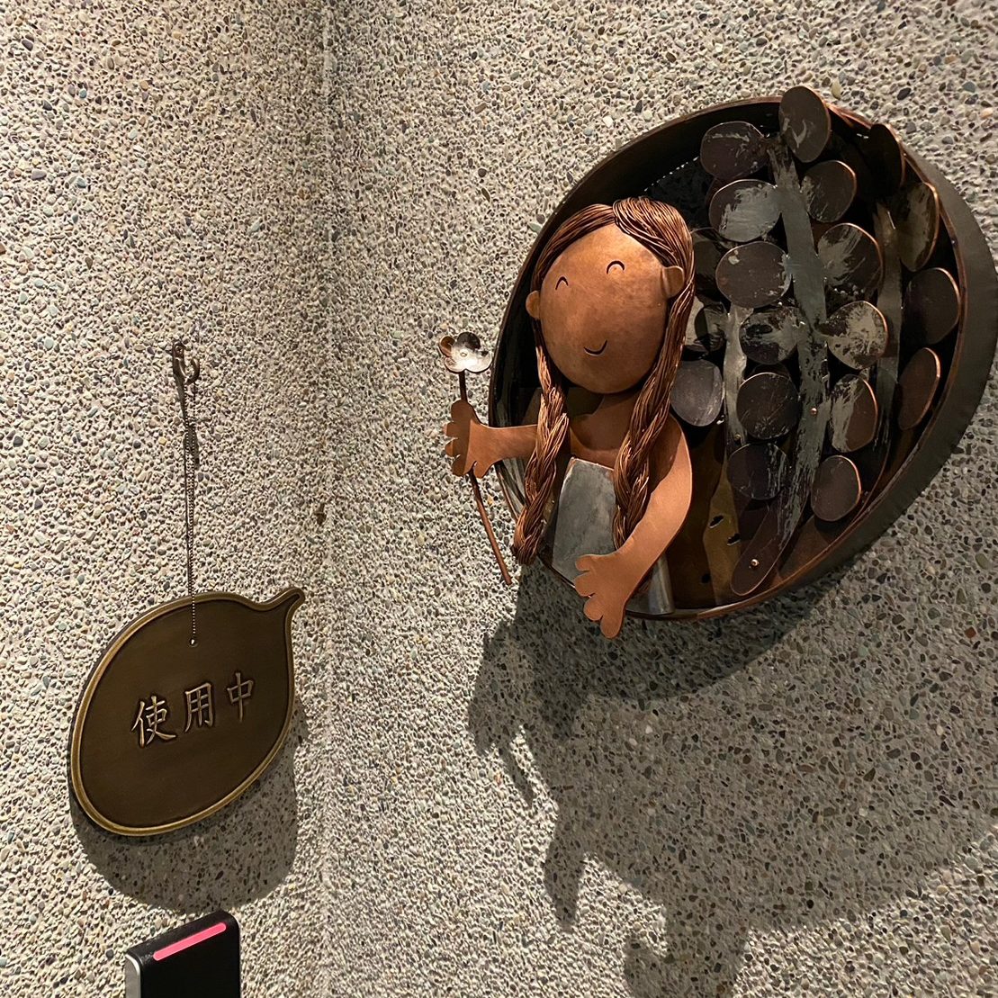 使用中銅牌