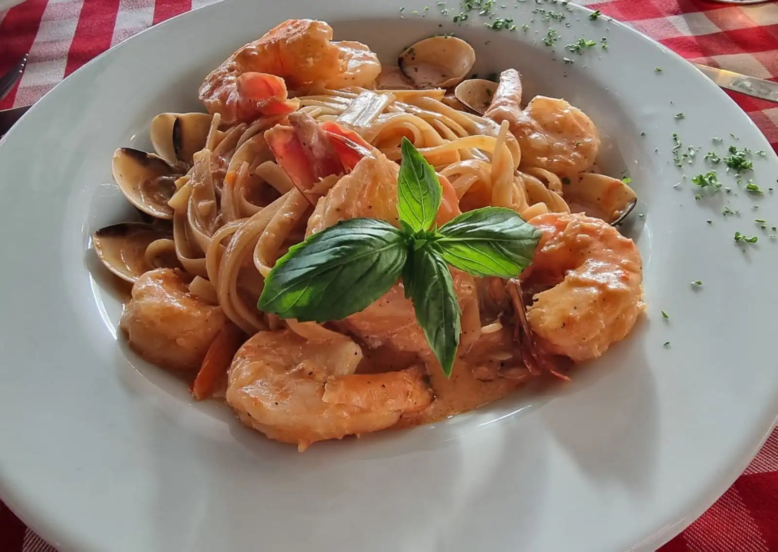 Tarantella, Bucerías - Pasta con maricos