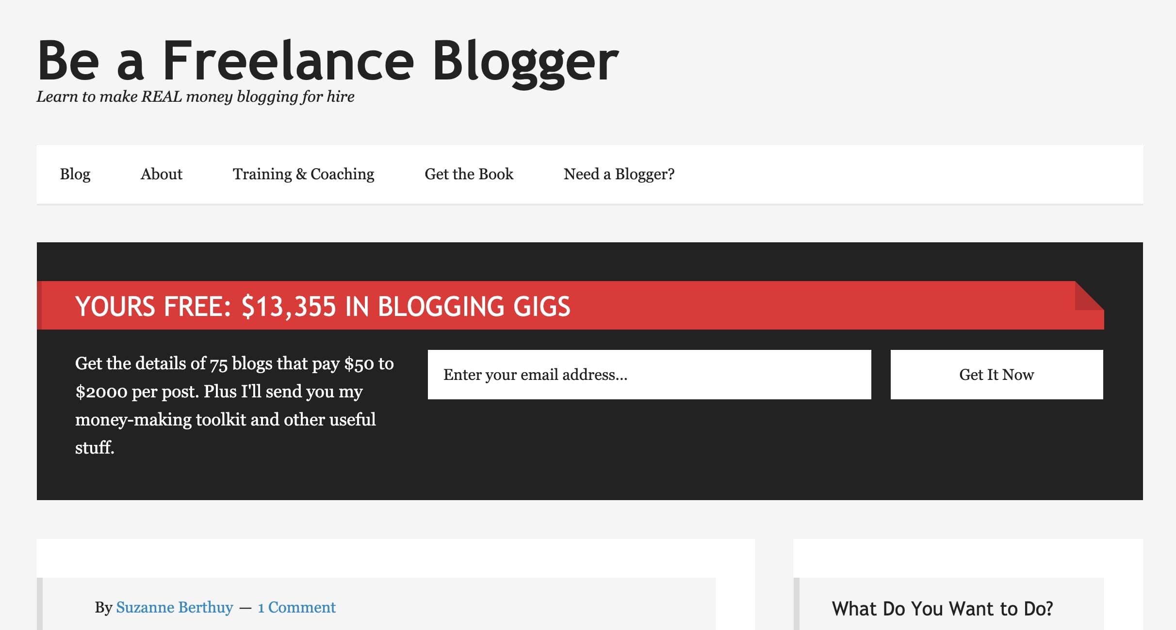 Be a Freelance Blogger