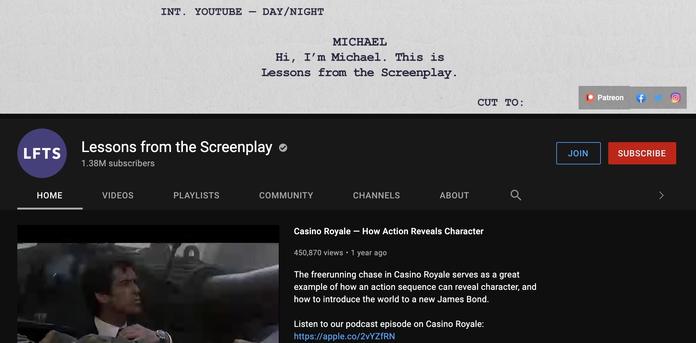 Lessons from the Screenplay