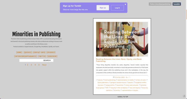 Minorities in Publishing
