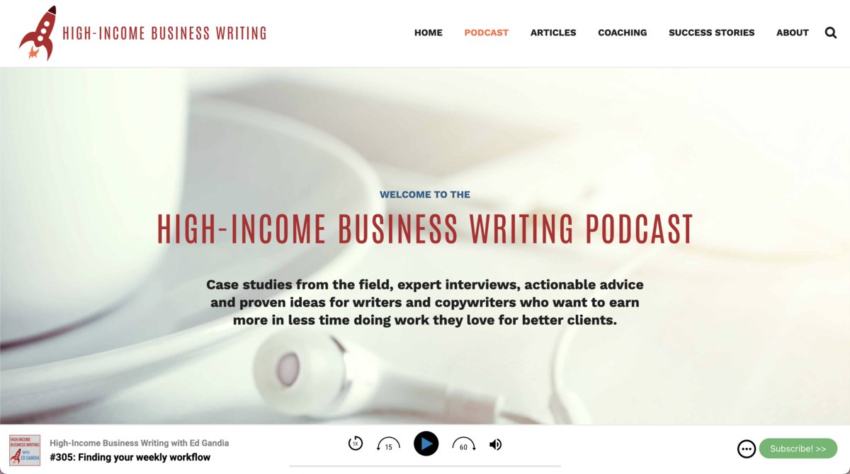 High Income Business Writing Podcast