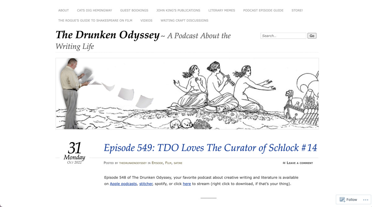 The Drunken Odyssey with John King