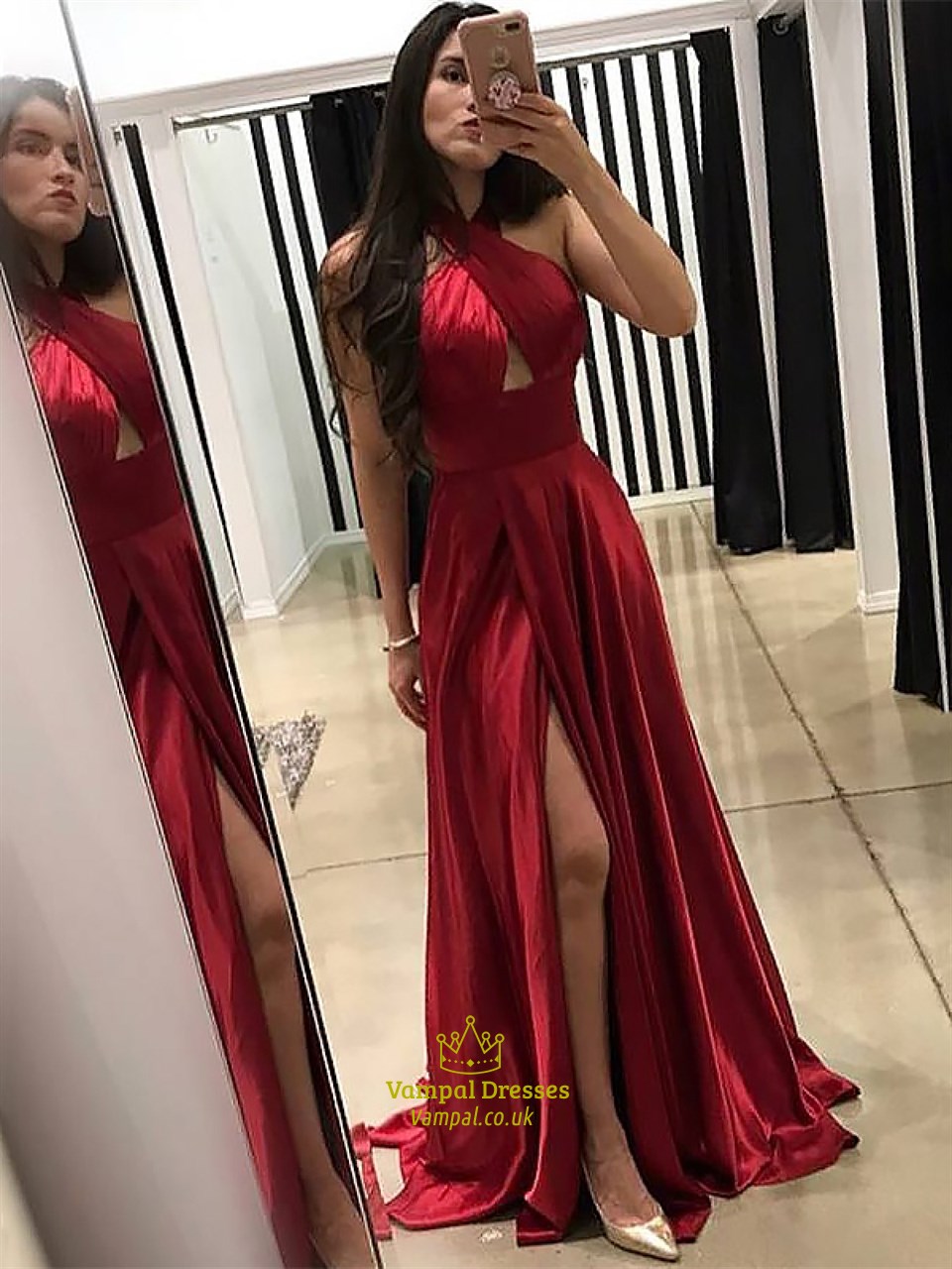 These whimsical wedding dresses with bows are far from child's play with options ranging from dramatic to understated courtesy of justin alexander signature when it comes to wedding dresses these days, most gowns fall into two categories: Red Criss Cross Front Halter Ruched Wrap Prom Dresses With