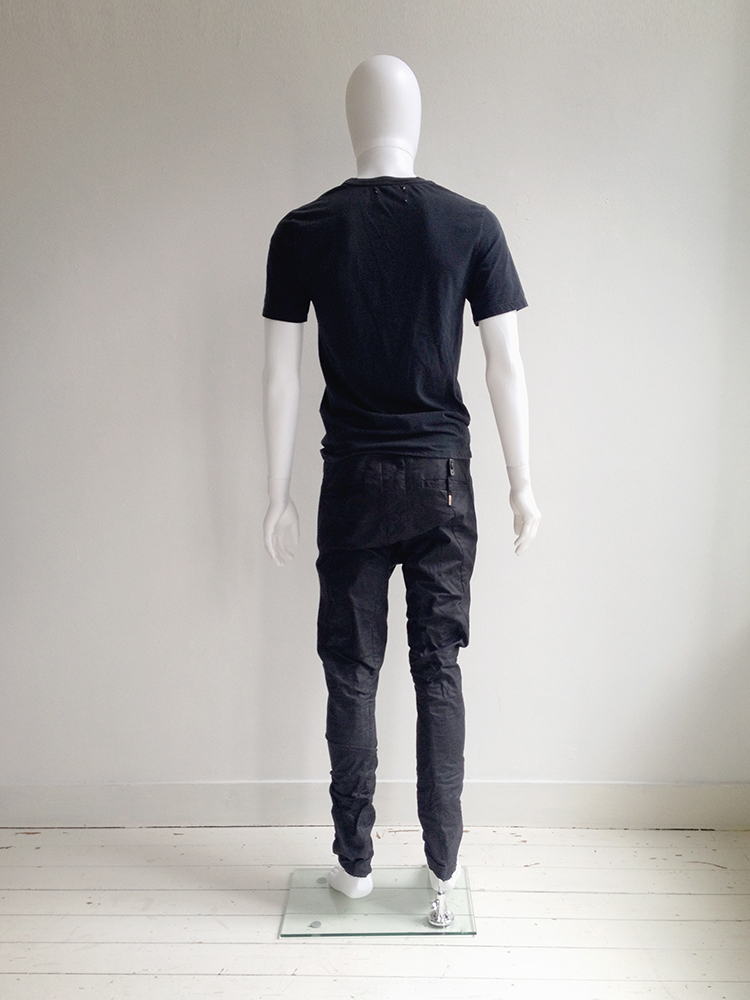 パンツ BORIS BIDJAN SABERI DROP CROTCH PANTS Boris Bidjan Saberi Faded drop-crotch Trousers | グレー