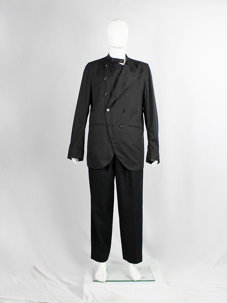 ANN DEMEULEMEESTER ブラック ネクタイ Dries Standard Bomber – Ann Demeulemeester