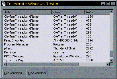 Vbaccelerator Enumerating Windows Using The Api - Abstract Pictures - Perfect Mobile Collection