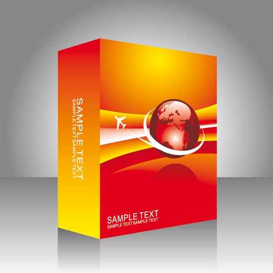 Software box vector templates