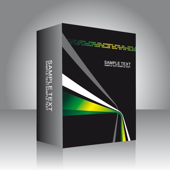 Software box vector templates