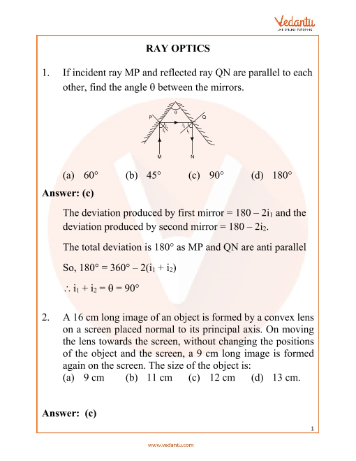 Class 11 Important Questions For Physics Ray Optics Infomatica001 Issuu Xam Idea Class 12 Physics Chapter 2 Short Answer Questions I Solutions is a complete exam preparation textbook for senior secondary classes.
