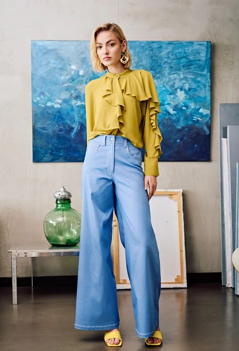  Παντελόνι τύπου ντένιμ - Μπλέ 2025