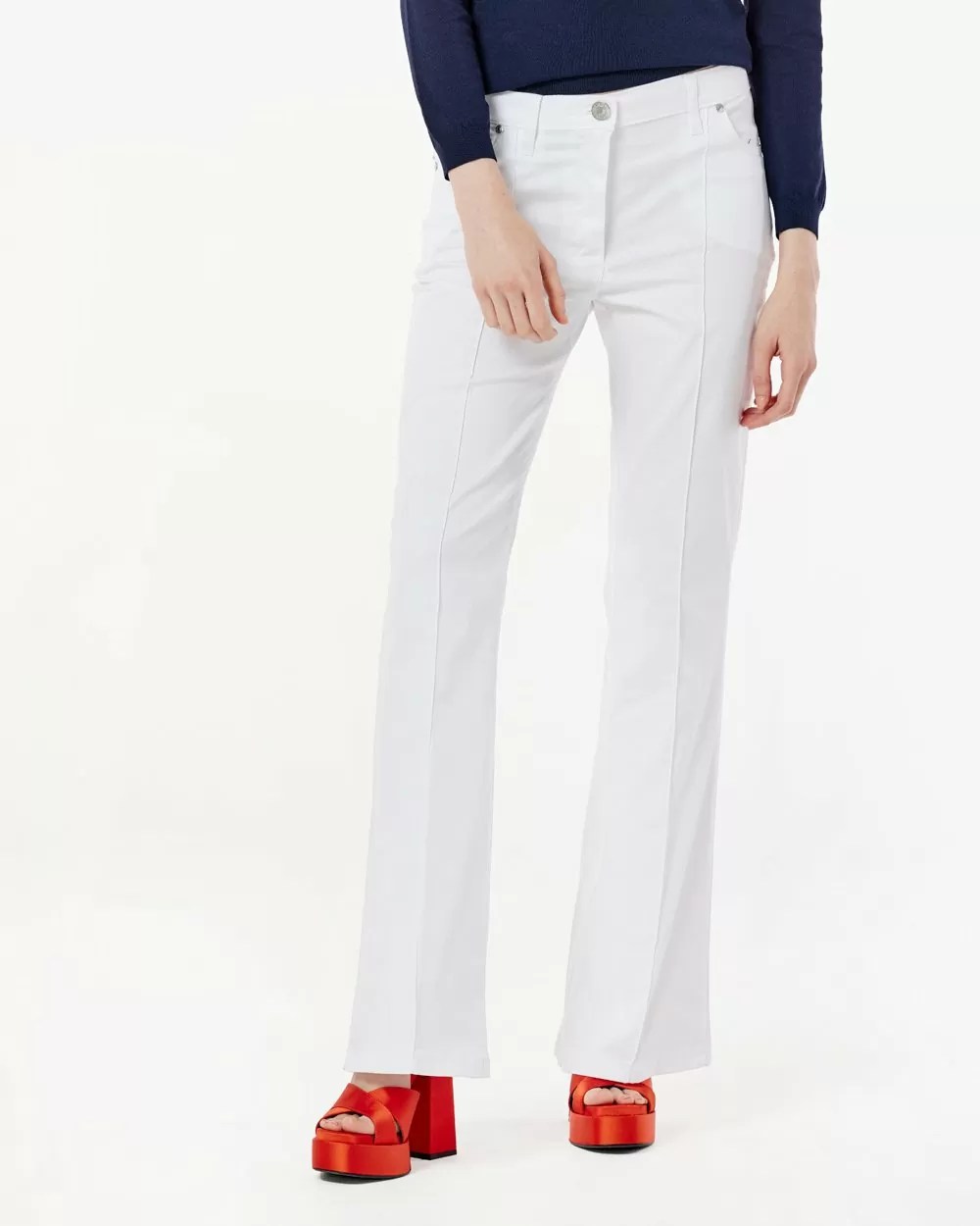  Παντελόνι bootcut - Λευκό 2025