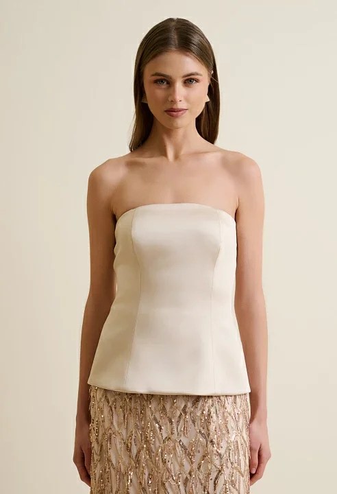  Μπούστο σατινέ - Μπεζ 2025