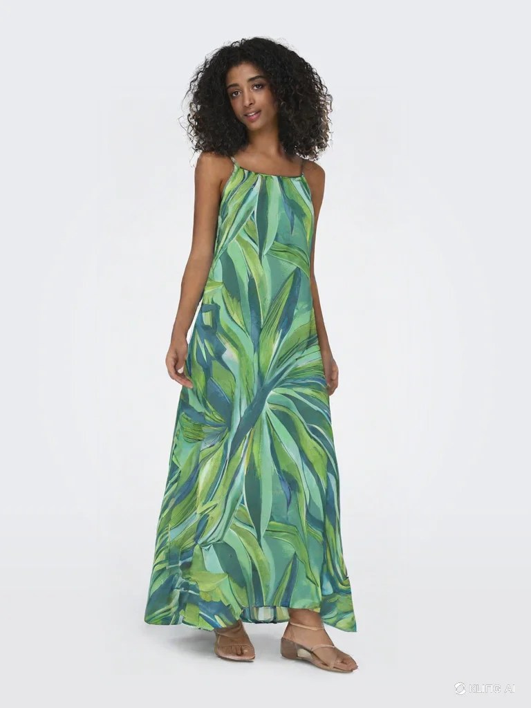  Φόρεμα με print - Πρασινο 2026