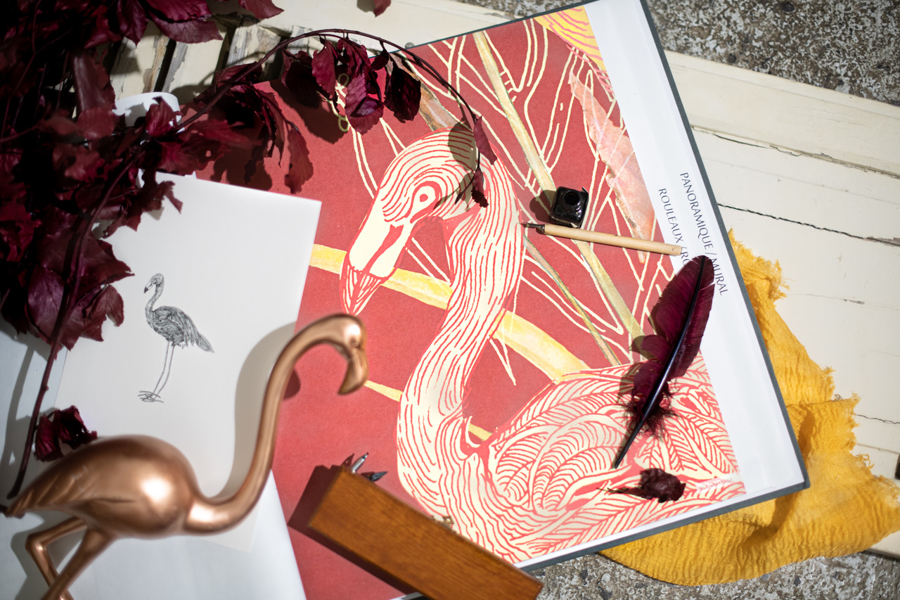 ©Véronique Milioni créatrice lyonnaise, collection de papier peint nature et animaux
