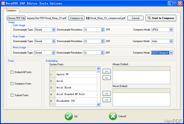 How to compress pdf by pdf editor?