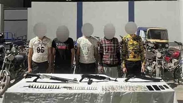 ضبط أسلحة نارية و28 دراجة.. حبس تشكيل عصابي تخصص في السرقة بدمياط