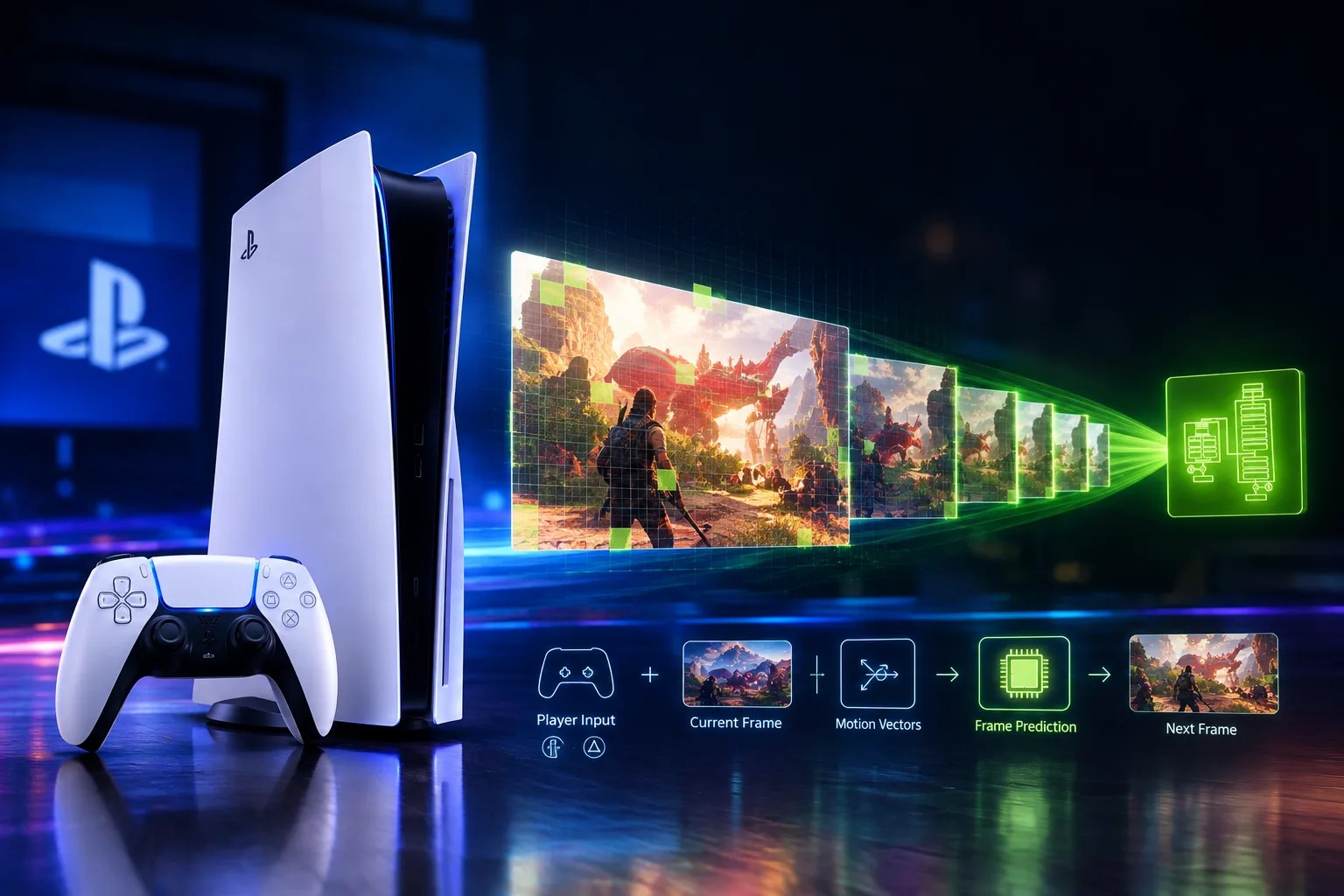 سوني تسعى لحل أكبر مشكلة في توليد الإطارات عبر تقنية جديدة Frame Generation ps5