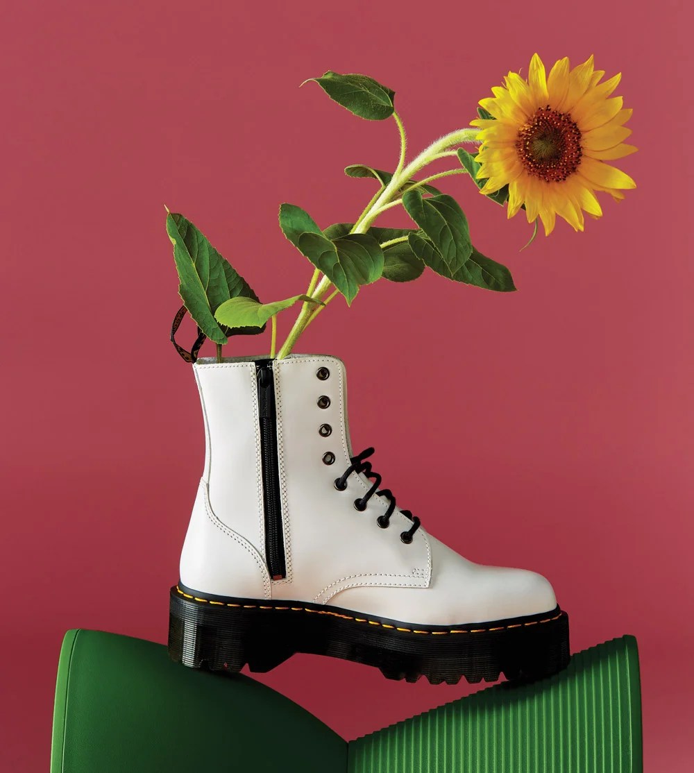 Dr. Martens white boot