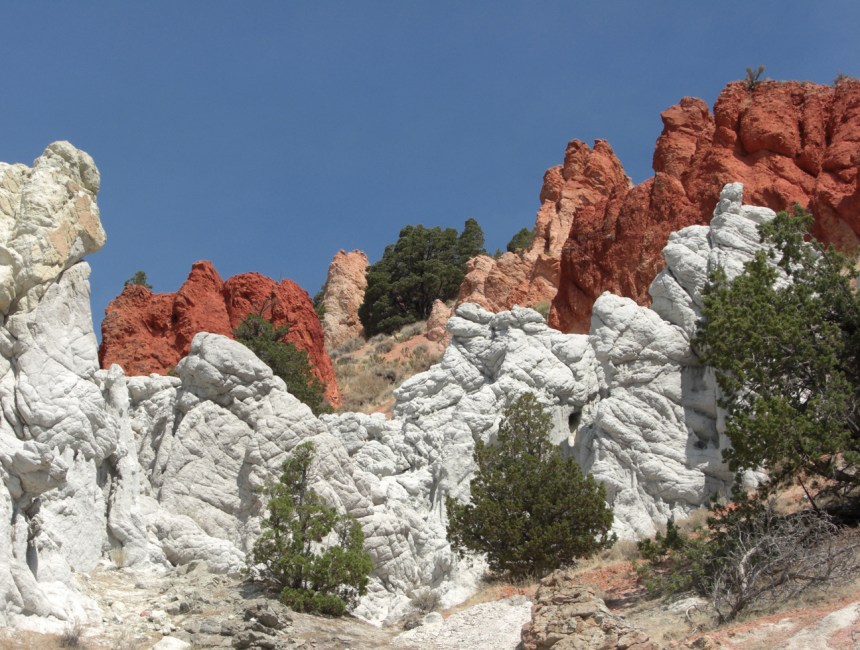 The Red Rocks, the intersection of US-395 and Red Rocks Road, CA, 2007, north of Reno. The Red Rocks, US-395 north of Reno, NV, Vince Pitelka, 2007