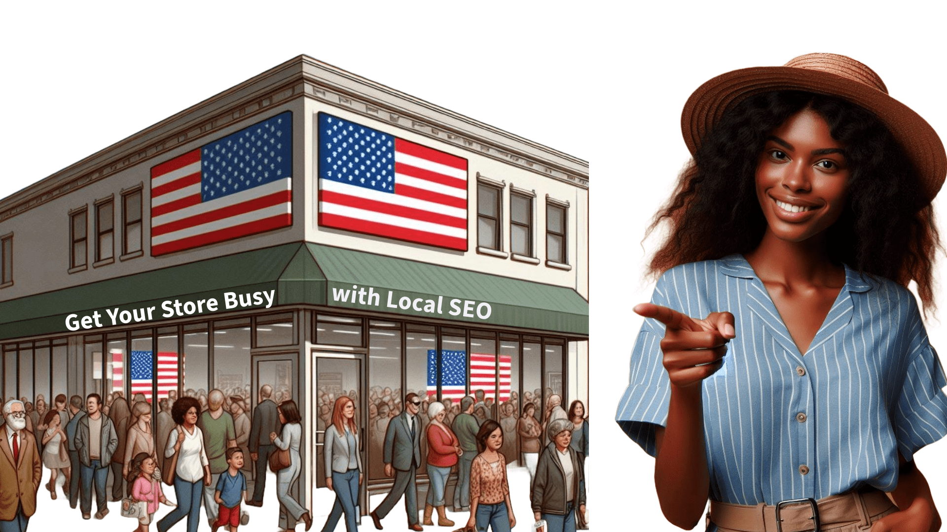 local SEO result of people going into a store