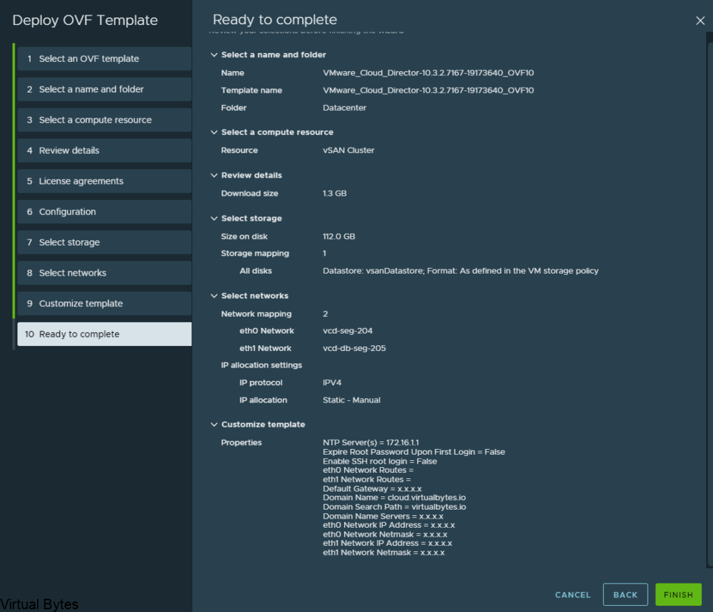Vmware Cloud Director 10 3 2 Installation Configuration Virtual Bytes