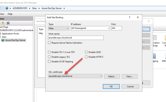 Install Self-Signed SSL Certificate In Azure DevOps Server 2022 ...