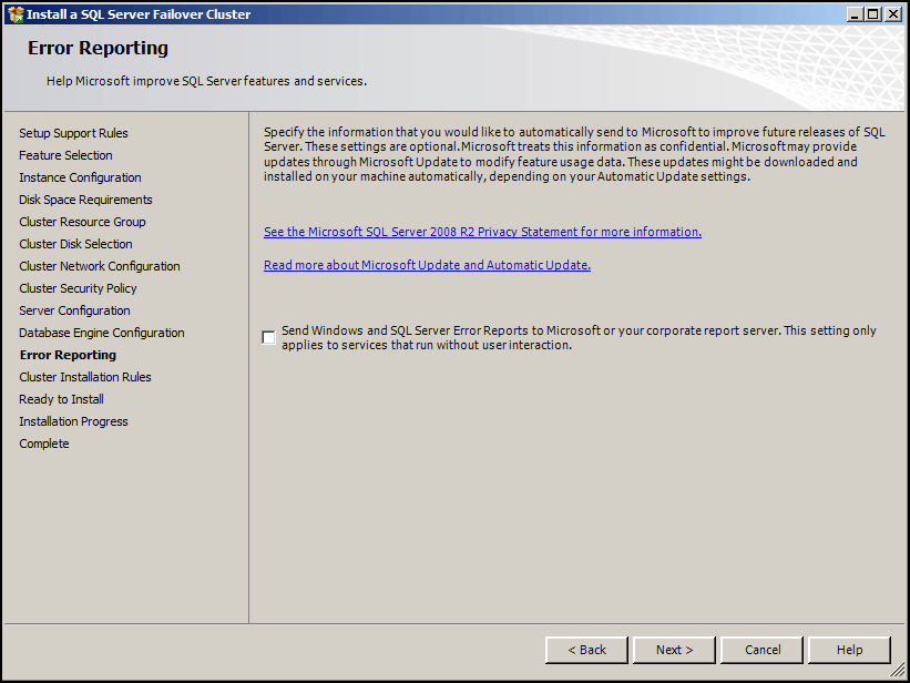 Installing SQL Server 2008 R2 on a Failover Cluster using Server 2008 ...