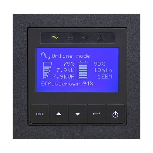 EATON 9PX11KIBP 9PX UPS HotSwap, 11000 VA, 10000 W, Input: Hardwired, Outputs: (4) C19, Hardwired, Rack/tower, 6U - Image 3