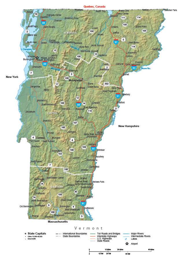 Vermont State Map 4826 
