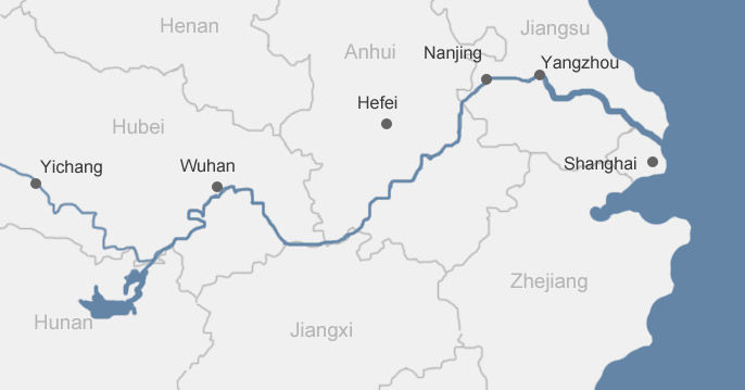 Chang Jiang River Map Yangtze Wikipedia 