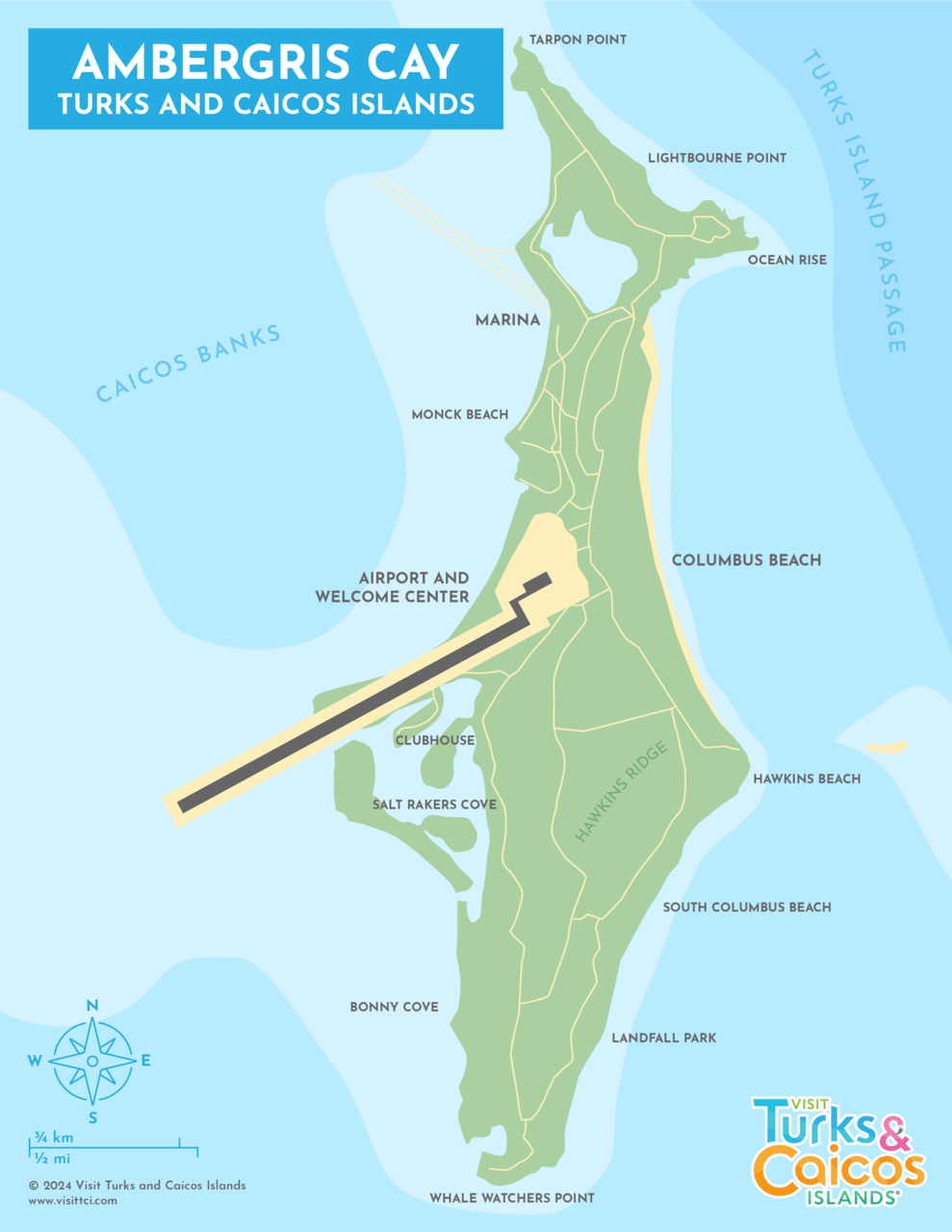 Ambergris Cay Visit Turks And Caicos Islands Ambergris Cay Map 989x1280 