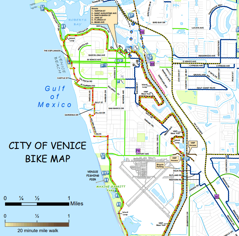 Trail Maps Visit Venice FL Bikemap 