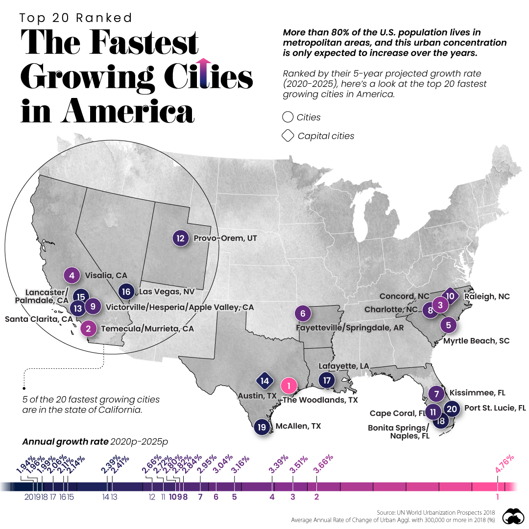 Usa Map Cities Fastest Growing Cities US STREAM 02 1 