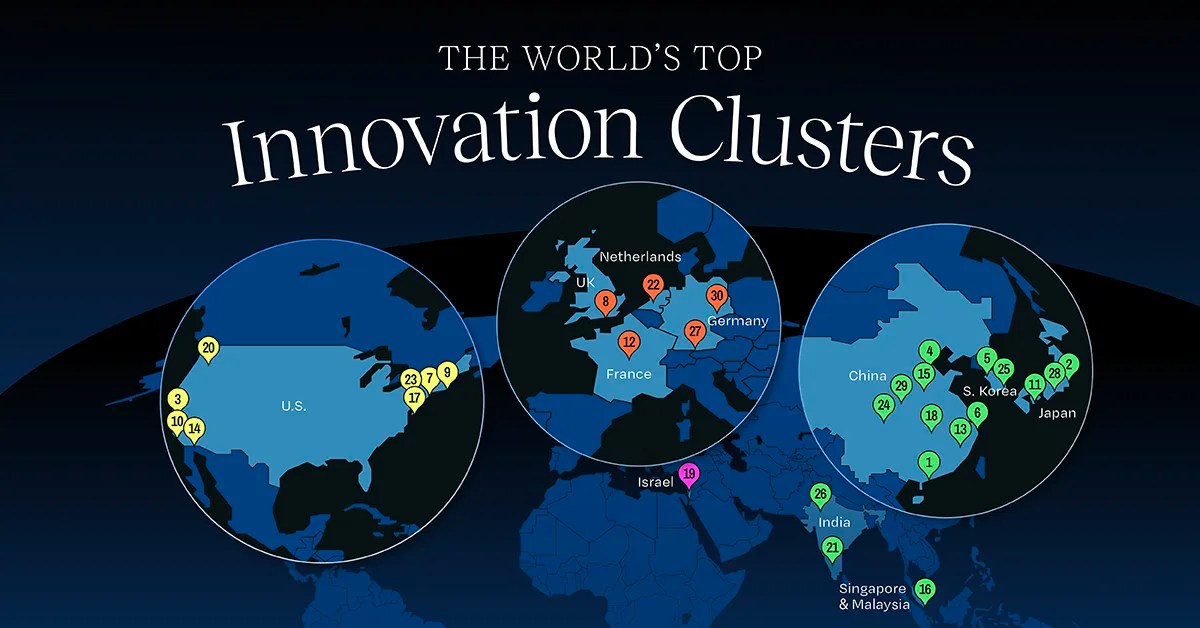 The World's Top 100 Innovation Clusters: A Global Map of Breakthroughs (2026)