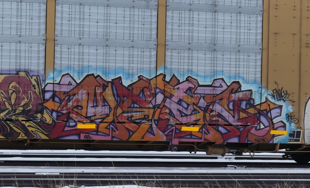 Merk Freight Train Graffiti Visual Orgasm