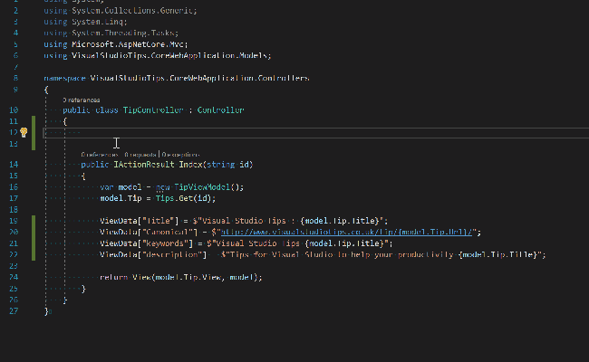 Visual Studio Tips : Code Snippets
