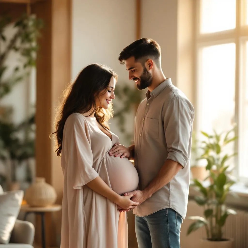 Coppia in gravidanza che si tiene per mano - gravidanza e sesso