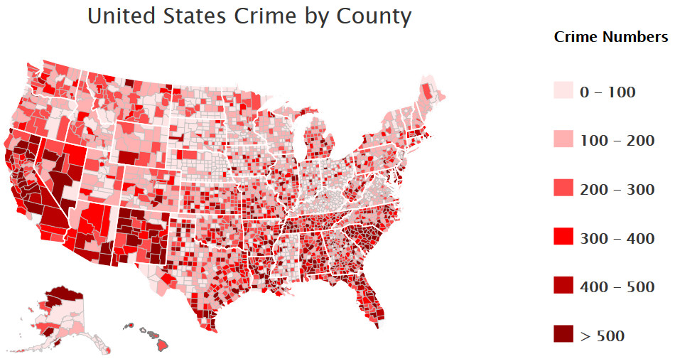 Crime Rates By State Map At Kimberly Knox Blog Dangerous States 