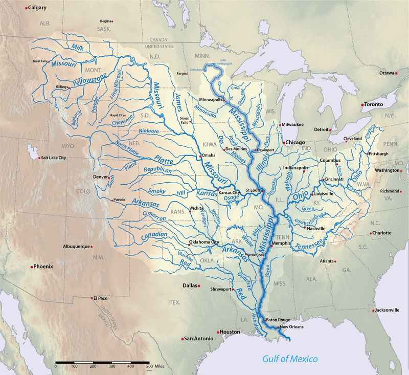 The Mississippi River Mapped Vivid Maps 