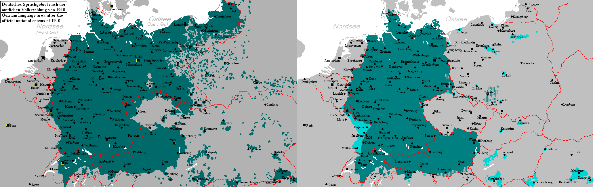 Start from scratch, starting from scratch, again from scratch. German language area before & after the world wars - Vivid