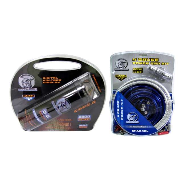 Bullz Audio Capacitor 2 2 Farad Power Bullz Audio Amp Kit