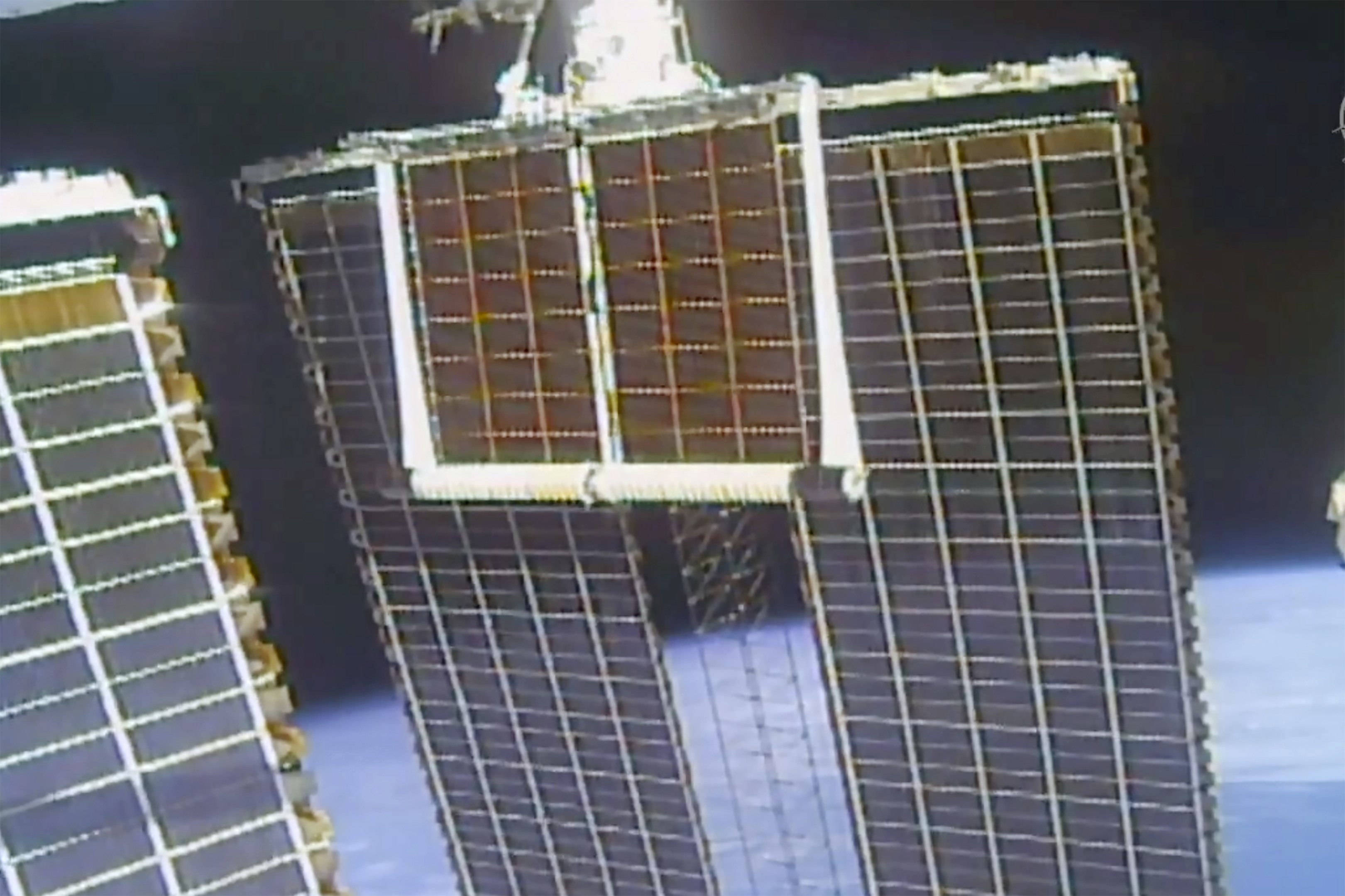 Two spacewalking astronauts began preparing the international space station (iss) for new solar arrays on sunday (feb. Take 2: Spacewalking astronauts install new solar panel ...