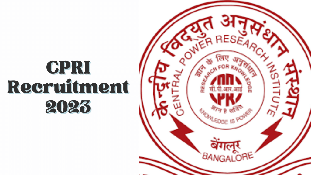 CPRI Recruitment 2023