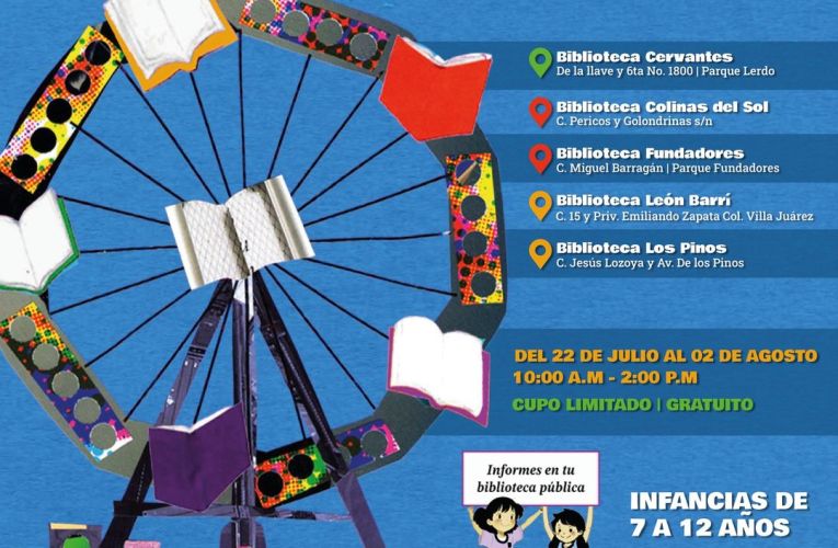Invita Gobierno Municipal a participar en el programa “Mis Vacaciones en la Biblioteca”