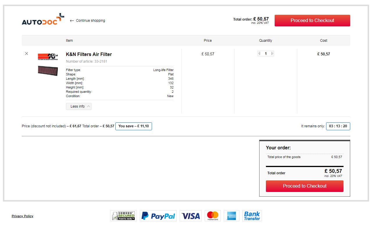 Autodoc discount codes and vouchers